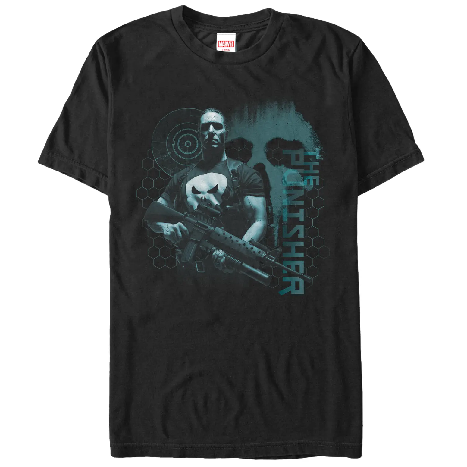 Men's Marvel Punisher Target T-Shirt Men's Marvel Punisher Target T-Shirt