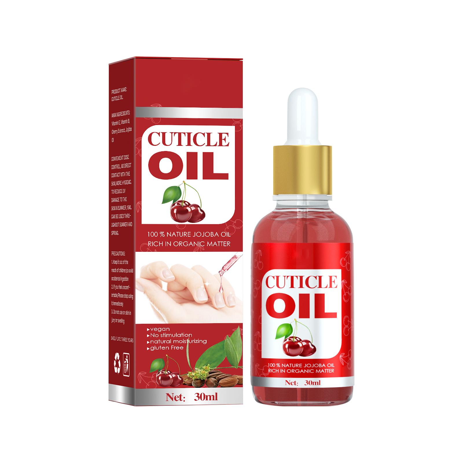 Nail Cuticle Oil & Strengthener Serum, Nourishes Dry Cuticles, Repairs Brittle & Peeling Nails, Moisturizes Nail Edges, Promotes Healthy Nail Growth, Non-Greasy Vegan Nail Care