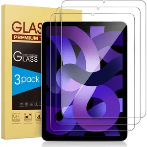 3 Pack Screen Protector for iPad Air 5th Generation/4th Generation 10.9 Inch, Tempered Glass for iPad Air 5/4 (2022&2020),  Pencil Compatible