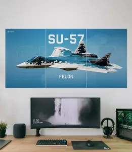 Sukhoi Su 57 FELON | Fighter Jet | 3 Piece Set