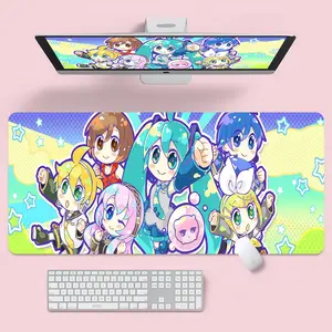 Hatsune Miku Gaming Mouse Pad, Kawaii Anime Desk Mat, XXL Gaming Desk Mat, Cute Japanese Vocaloid Desk Decor, Gift for Otaku