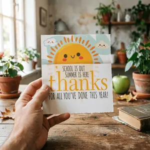 10 Teacher Appreciation Gift Tags, School Break Summer Theme, Beach Towel Labels, End of Semester, Teachers' Day Gifts