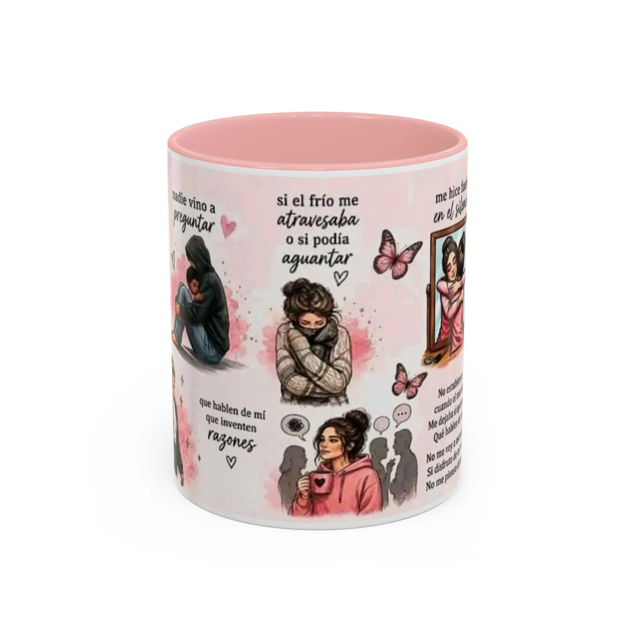 Empowered Woman Illustration Mug | Accent Coffee Mug