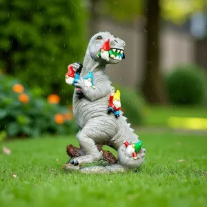 Dinosaur Gnomes Garden Statues Garden Decor Yard Decorations Outdoor, Patio, Yard, Lawn Ornaments Unique Housewarming Gifts For Women, Mom For Mothers Day