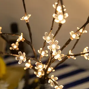 A Cherry Blossom Tree Landscape Light, Home Garden And City Decoration, Wedding Birthday Christmas Holiday Party Indoor And Outdoor, Warm White
