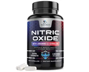Nitric Oxide Booster Extra Strength - L Arginine 3X Strength Nitric Oxide Support Supplements for Men and Women, Citrulline Muscle, Heart Health, & Energy Support Supplement, Non-GMO - 240 Capsules