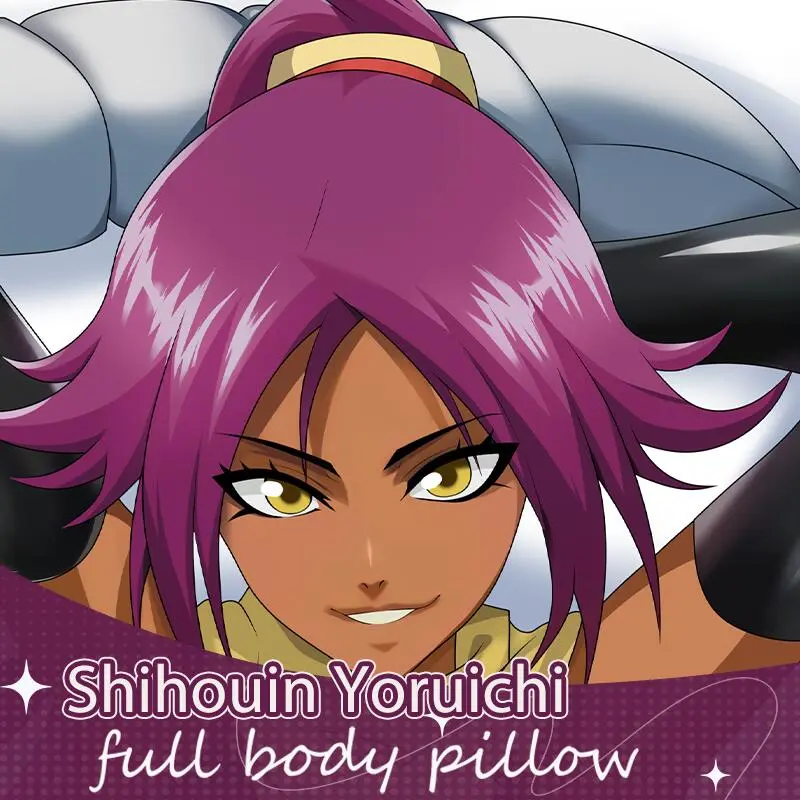 Anime Dakimakura Japanese Otaku Waifu Life Size Doublesided Print Hugging Body Pillov Cover Shthouin Yoruichi Bleach
