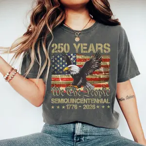Retro USA 250 Shirt Comfort Colors Celebrate 250th Anniversary T-Shirt Independence Day Shirt USA Flag Tee 4th of July Shirt Patriotic Gift