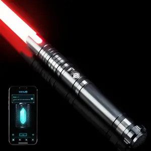 Xeno Lightsaber for Dueling with Infinite Color Changing App Control Motion Control Variety Sound Fonts 34 Effects 92cm Neopixel Blade SD Card Reader Glow Toy Luke Skywalker