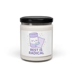 Rest Is Radical | Kawaii Nurse-Inspired Soy Candle