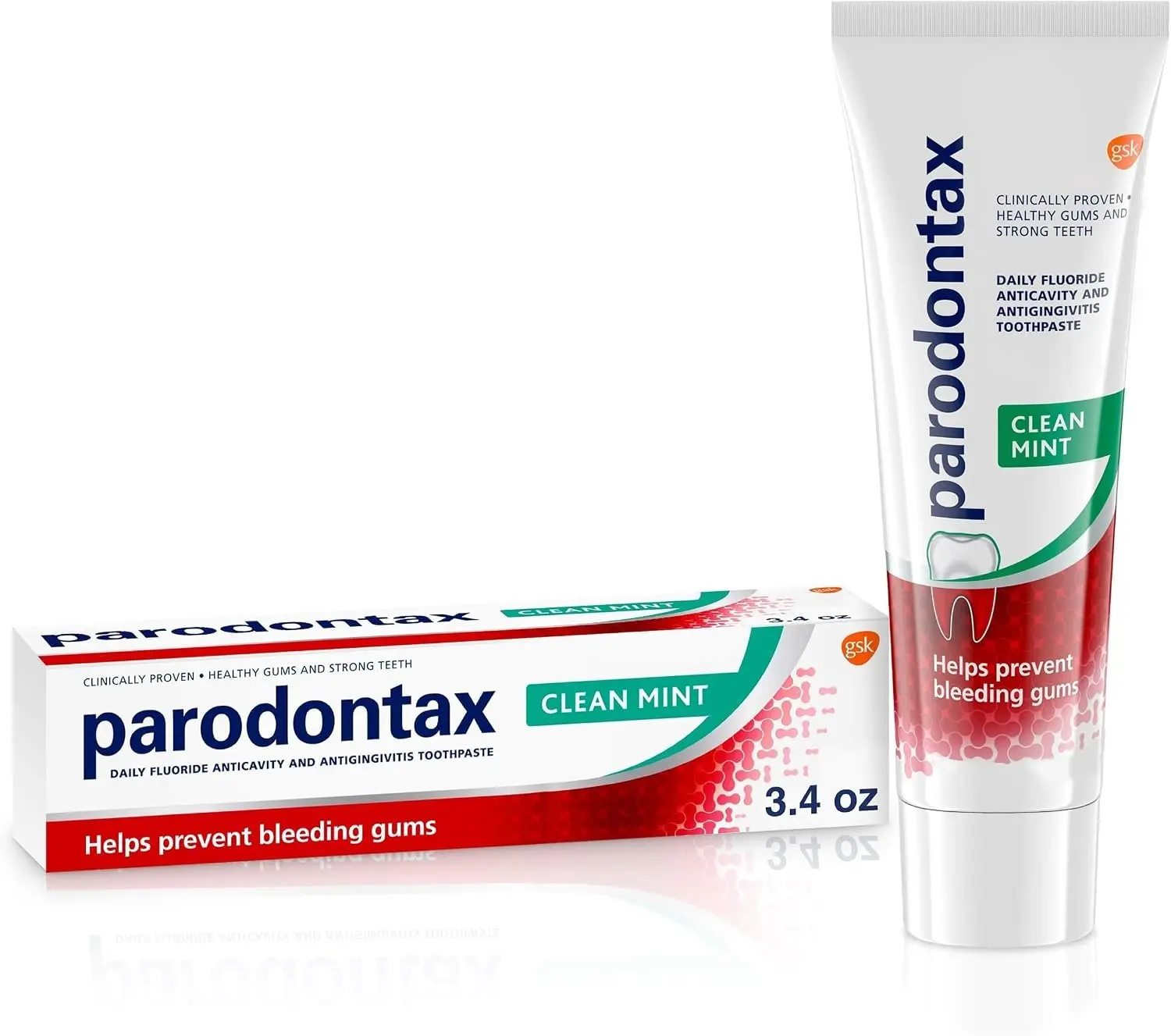 Bleeding Gums Treatment Daily Fluoride Toothpaste – Gingivitis Defense & Cavity Prevention, Clean Mint, 3.4 oz