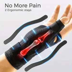 2pcs Adjustable Wrist and Thumb Support Braces - Ergonomic Wrist Joint Wrap with Hook-and-Loop Closure, Right/Left Hand Use, for Hand/Wrist Stability, Hand Wrist Brace, Wrist Brace, Wrist Brace For Women, Wrist Brace For Men, Wrist Brace For Hand