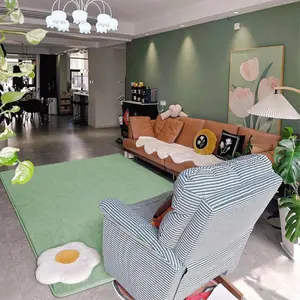 Memory Foam Area Rug - Ultra Soft Non-Slip Carpet in Burgundy, White, Yellow, Black, Blue,Multiple Sizes for Living Room-S & Bedroom-S