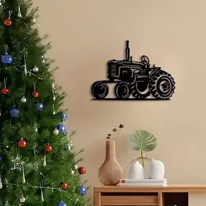 1pc Rustic Tractor Metal Wall Art, Rustic Tractor Statue Mural, Perfect for Garden, Outdoor Space, Farmhouse Decor, Thanksgiving Decor, Ideal Gift for Men christmas decorations