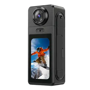 Magnetic Thumb Camera with 4K Lens, Vlogging Camera, 180° Rotatable, High Definition, Ultra-Clear Design, 1.47 Inch Screen, Long Battery Life