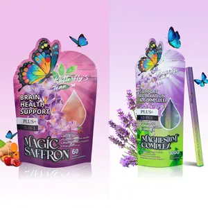 Butterfly's Tear 14-in-1 Magic Saffron Gummies & Aromatherapy Oil Stick – Saffron, Magnesium & Ashwagandha for Brain Health, Focus & Mood – 12-in-1  Oils for Relaxation & Daily Balance