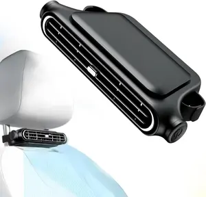 Car Velcro Fan: 3 Adjustable Wind Speeds, Built-in 3000mAh Battery, USB Charging—Car Seat Fan Ideal for Cars, Golf Carts, and RV Travel