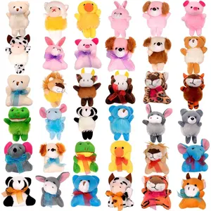F-PLT01  36 Pack Small Stuffed Animals Bulk Gifts for Kids (2.3/2"-2.5/3.5" Each), Party Favors Toys for Girls, Easter Basket Stuffers Christmas Stocking Plushies (36PCS)