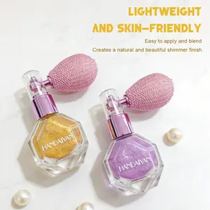 Gilded Shimmer Highlighter Powder — Creates a Soft, Luminous Finish (Suitable for Face & Body) | Skin-Refining & Enhancing | The Ideal Choice for Illuminating the Skin | Body Highlighter | Lightweight Powder Texture | Highlighter Makeup