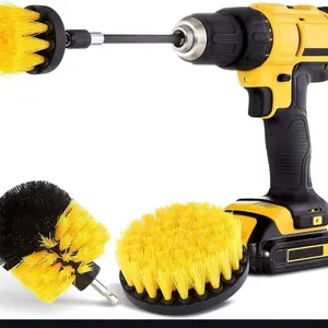 Drill brush attachments