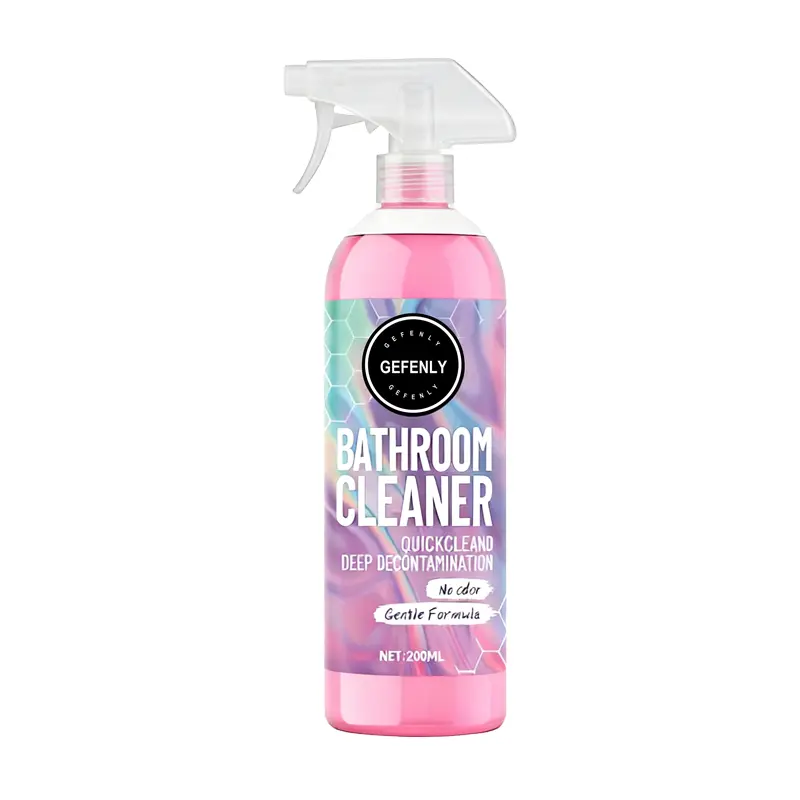 Multi-Purpose Bathroom Cleaner, Water Stain Eliminator, Powerfully Removes Bathroom Stains, Gentle Formula, 200ml per bottle, Two-Bottle Pack.6
