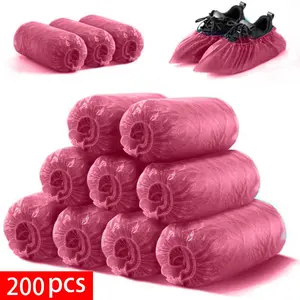 Disposable Shoe Cover, 100pcs/set Waterproof Non-slip Shoe Cover, Durable Boot Booties Cover for Indoor & Outdoor