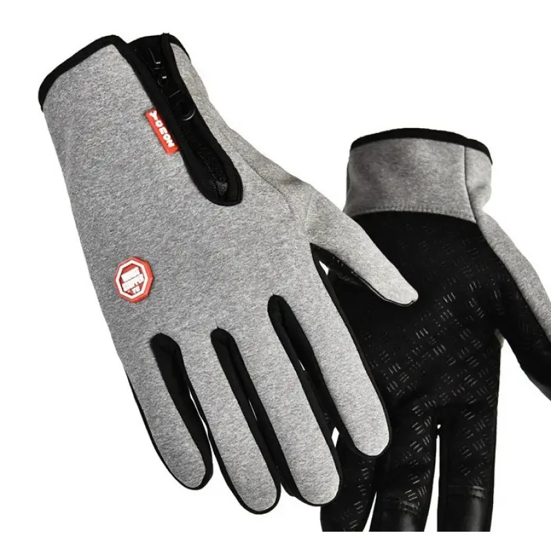 Colorful zipper double layer gray