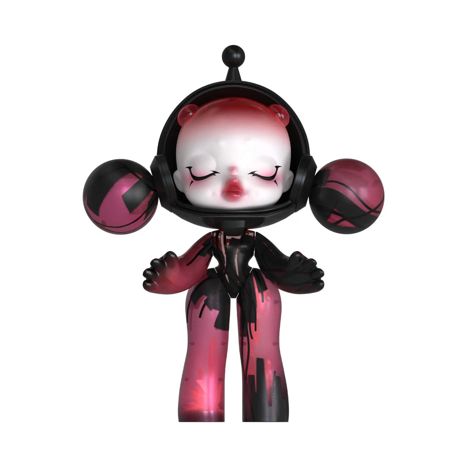 MEGA α SKULLPANDA 1000% Red Crystal