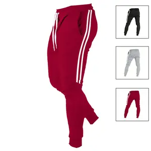 Men's Side Stripe Design Sweatpants Below the Ankle Combining Casualness and Comfort Must Have for Solo Outings