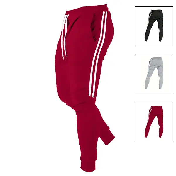 Men's Side Stripe Design Sweatpants Below the Ankle Combining Casualness and Comfort Must Have for Solo Outings Men's Side Stripe Design Sweatpants Below the Ankle Combining Casualness and Comfort Must Have for Solo Outings