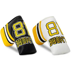 Two-Tone Spliced Golf Club Head Cover, Durable Protective Accessory for Golf Enthusiasts, Stylish Design for Daily Practice & Tournaments, Golf Accessories