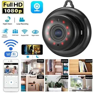 1080P WiFi Security CCTV Camera - DC 12V IR Night Vision, Indoor-Outdoor Wall Mount Home Surveillance Cam