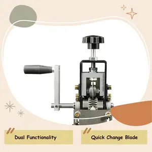 Electric Drill Operable Wire Stripping Machine, Quick-change Blade Wire Stripper, Heavy-duty Metal Specialty Hand Tool for Scrap Cable Removal and Cutting, Hardware