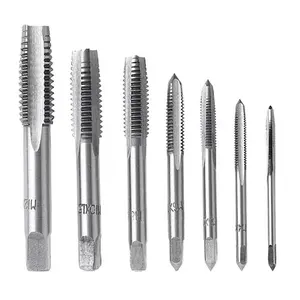 7 count M3 M4 M5 M6 M8 M10 M12 Thread Tap Set Metric Spiral Point Taps Nitriding Coated Machine Screw Drill Tap Bits Thread Tapping Tool