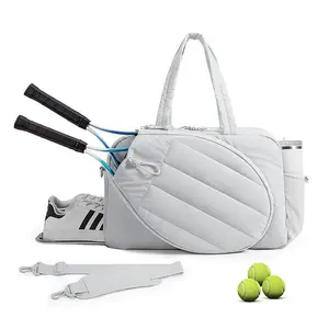 New Unisex Tennis Tote Bag Fashionable Handheld Shoulder Bag Badminton Racket Set, Stylish Carryall for Sports Enthusiasts