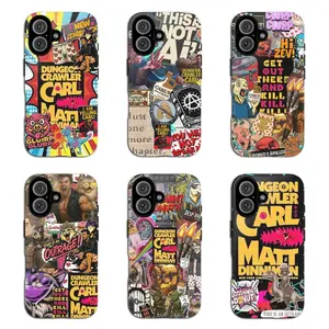 "Dungeon Crawler Carl" Phone Case — "Princess Donut & Mongo" Player-Themed Protective Cover. Exclusive to Fans of the Fantasy RPG Novel. Compatible with iPhone 11–17 Pro Max/Plus Series and Samsung Galaxy S23–S25 Series.