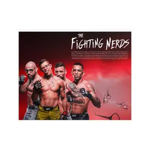 Fighting Nerd Original Poster Design Red Colorway
