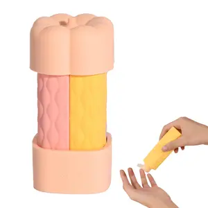 Silicone Travel Bottle Set 4 in 1 Leak Proof Refillable Travel Containers TSA Approved Squeezable Toiletry Bottles for Shampoo Lotion Liquid Soap Essentials for Gym and Vacation