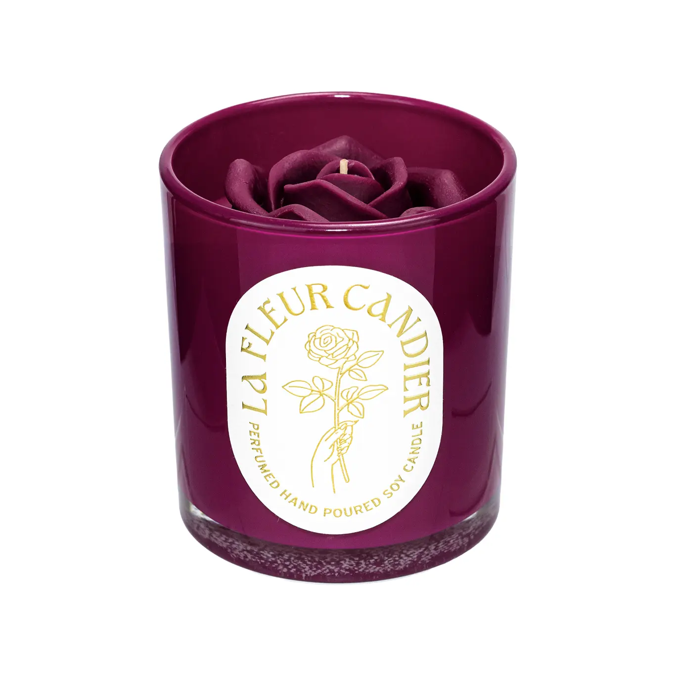 ORCHID AMBER NOIR FLOWER CANDLE