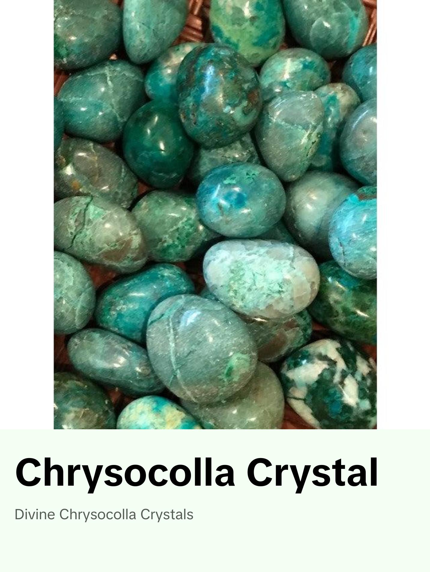 Chrysocolla Crystal Tumble