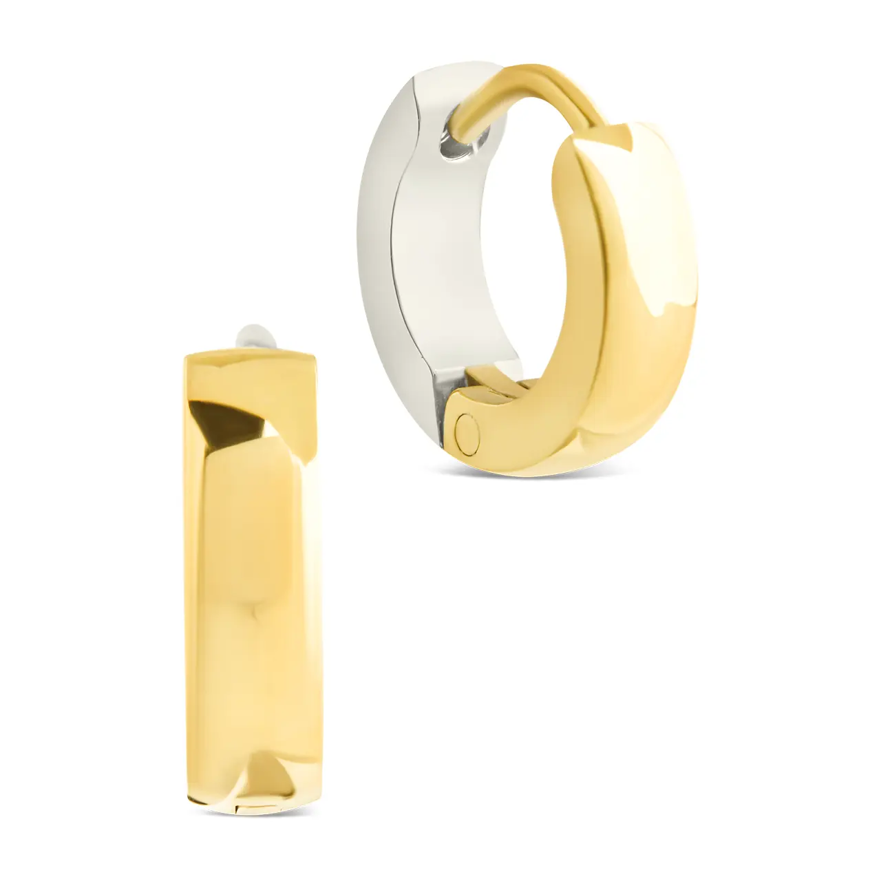Francisca Dual Tone Thick Micro Hoops