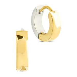 Francisca Dual Tone Thick Micro Hoops