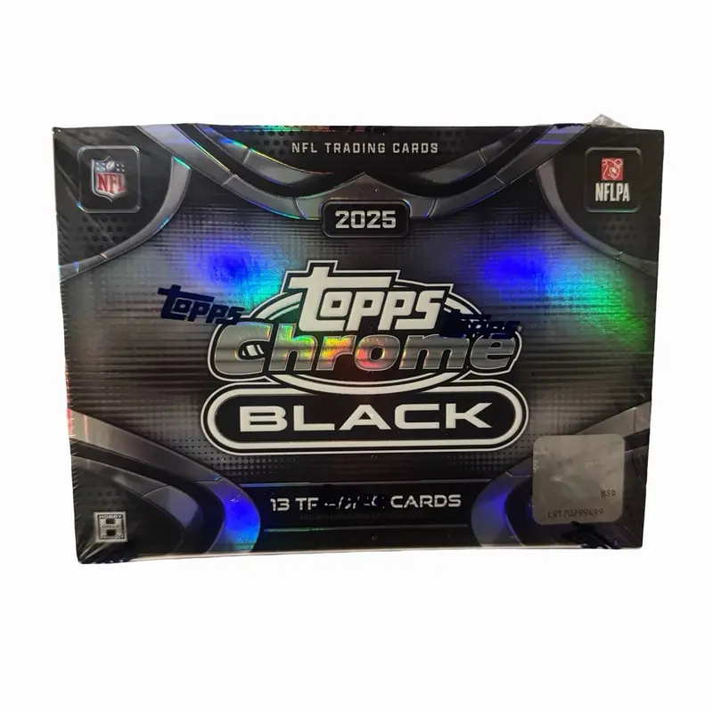 Pick Your Team Break #44: (1) 2025 Topps Chrome Black football hobby box