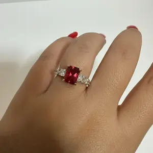 Beautiful Red Ring Size 6 7 8 and 9 for You with Elegant Design and Sparkling Stones