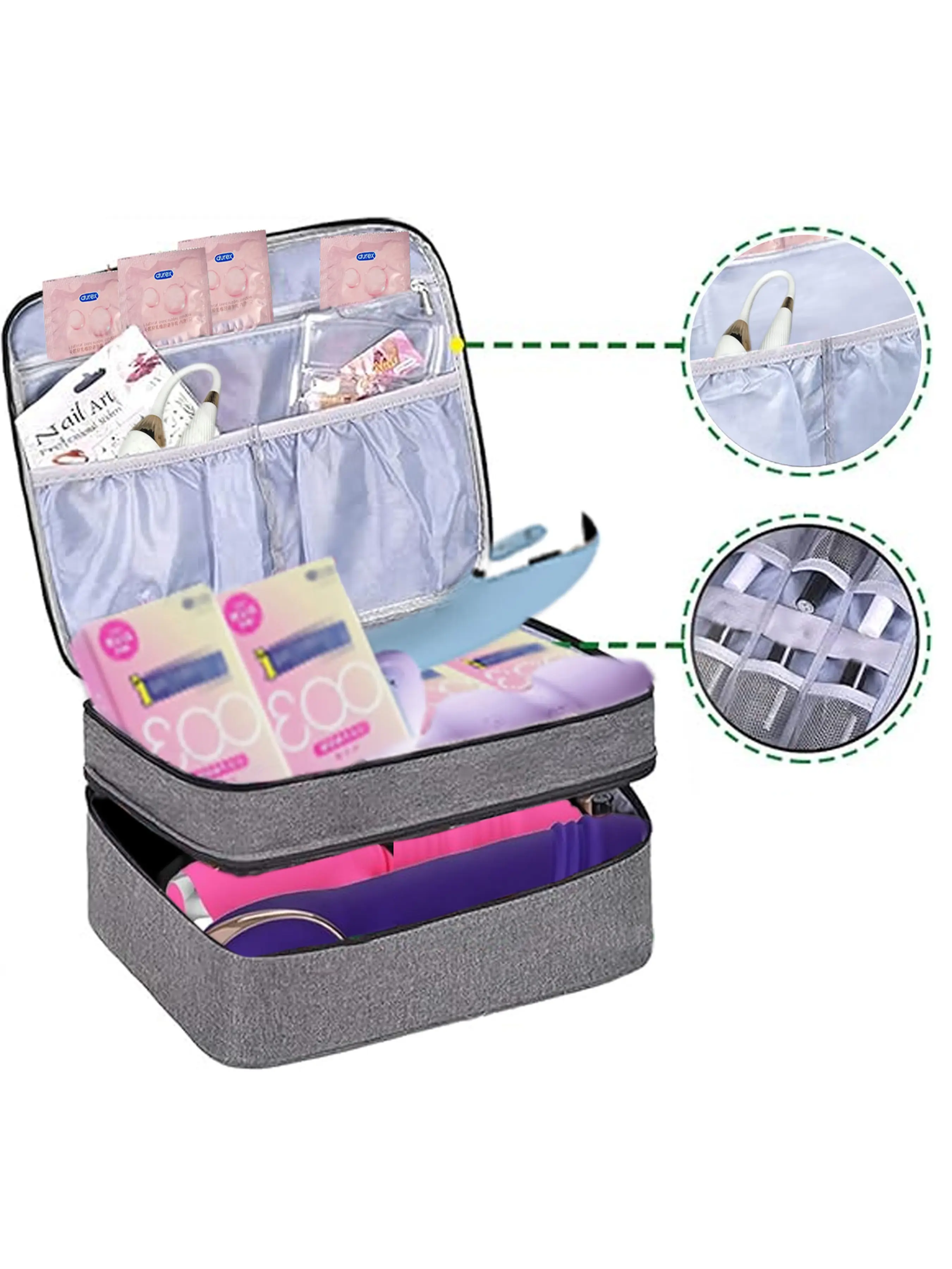 Locking Storage Box Travel Bag for Toys Storage Bags, Portable Storage Bags,  Discreet Bag for Toys,