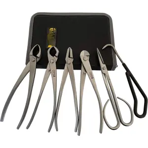 6- Bonsai Tool Set,Concave ,Knob ,Jin Pliers,Wire ,Bonsai , Root Hook