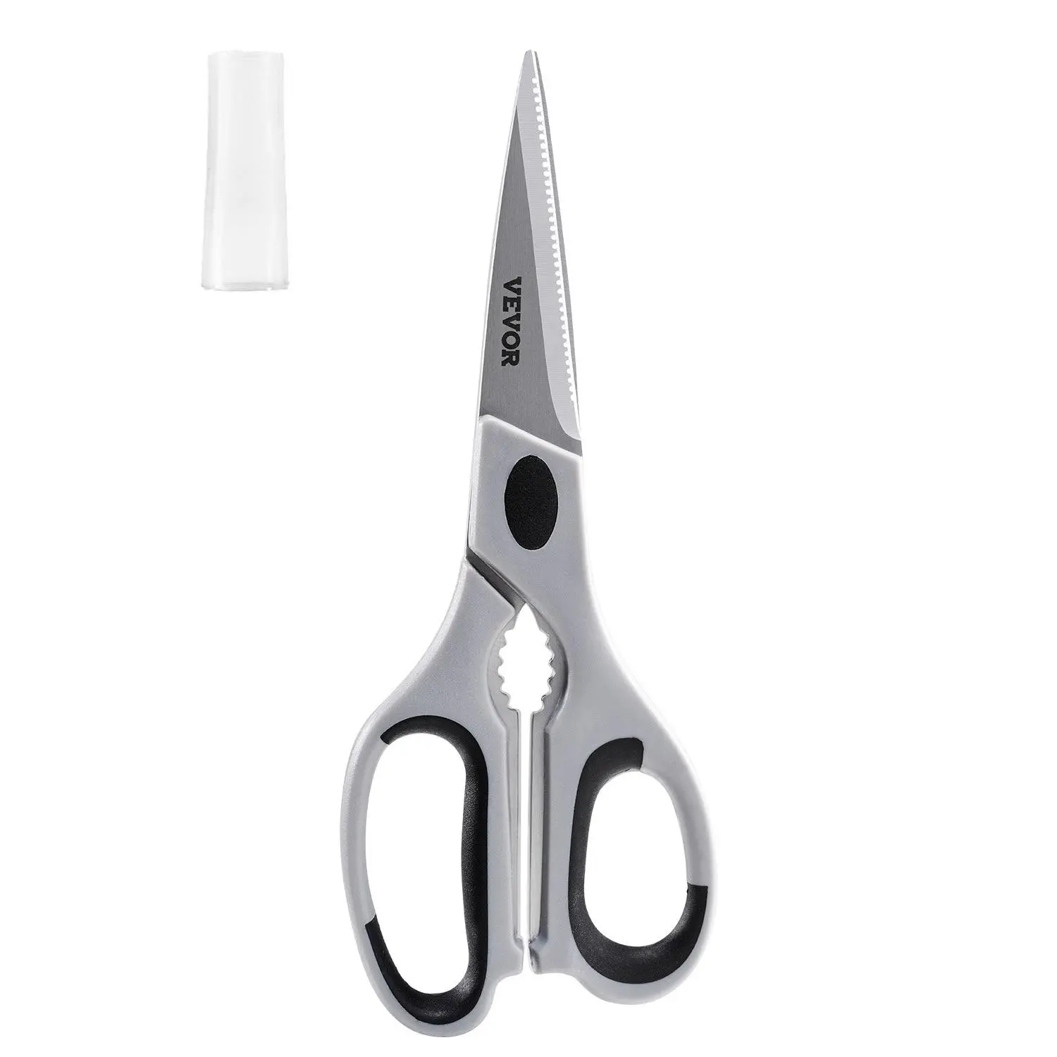【Summerfinds】 VEVOR Kitchen Scissors, Durable Stainless Steel Kitchen Shears with Protective Sheath, Heavy Duty Cooking Shears Soft Grip Comfort Handle, Kitchen Utensil for Cutting Meat, Food, Fish, Poultry, Greydealsforyoudays