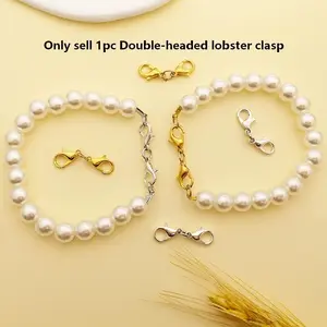 Double-Headed Lobster Clasp for Necklace Bracelet, Zinc Alloy Connector, DIY Jewelry Making Supplies, Creative Crafting Essentials