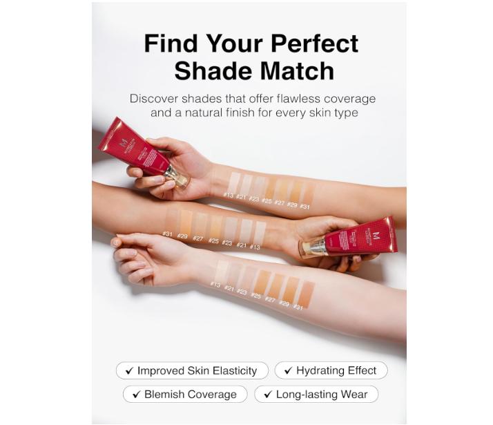 MISSHA M Perfect Cover BB Cream No.21 Light Beige - Light with Cool Undertone SPF 42 PA +++1.69 Fl Oz - Tinted Moisturizer for face with SPF