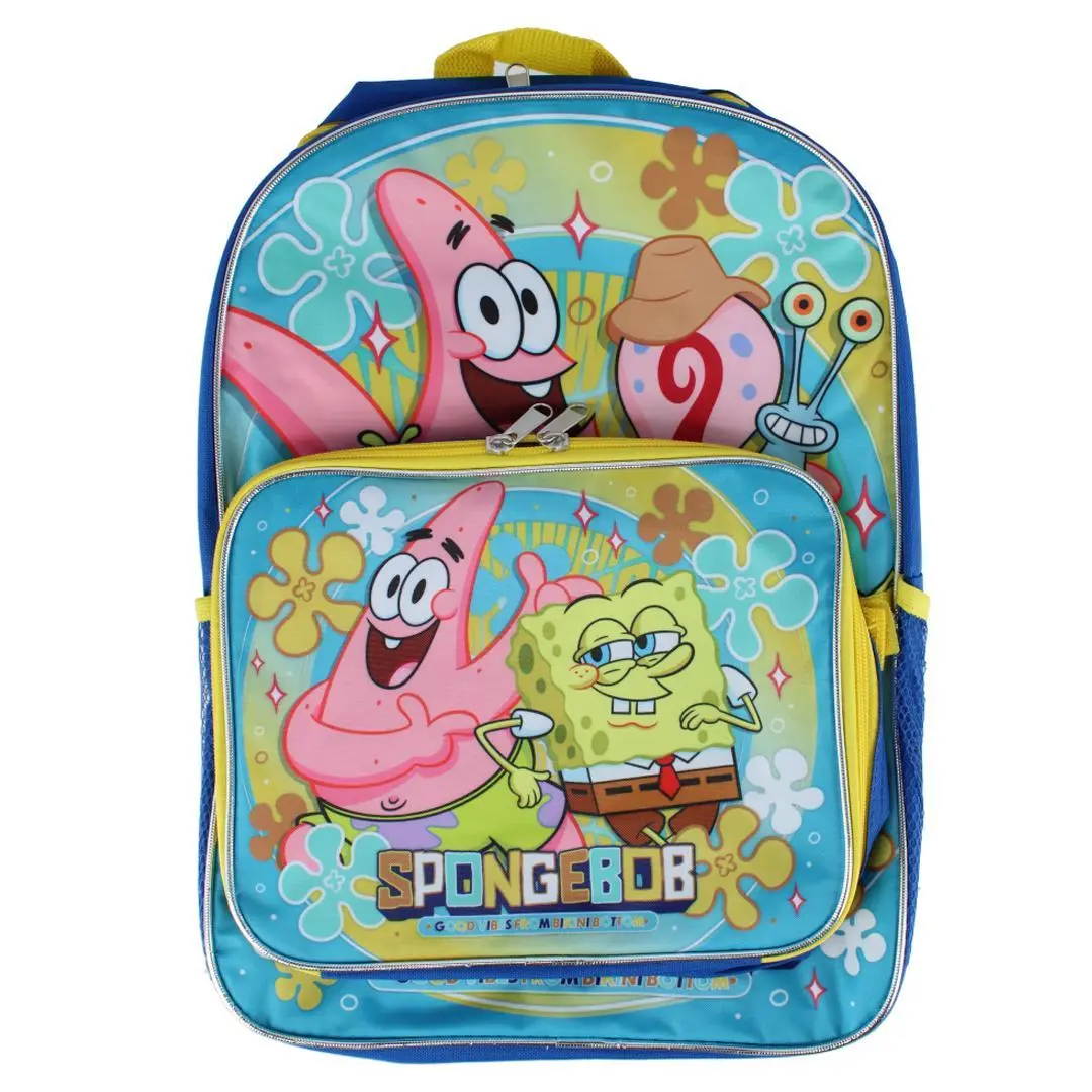 Nickelodeon Kids SpongeBob Backpack and Lunchbox Set, Backpacks